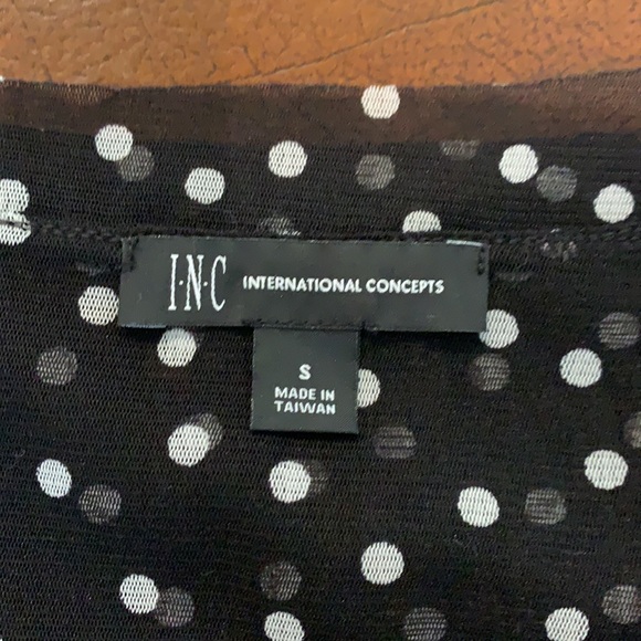 INC International Concepts Polka Dot Top - Picture 6 of 7